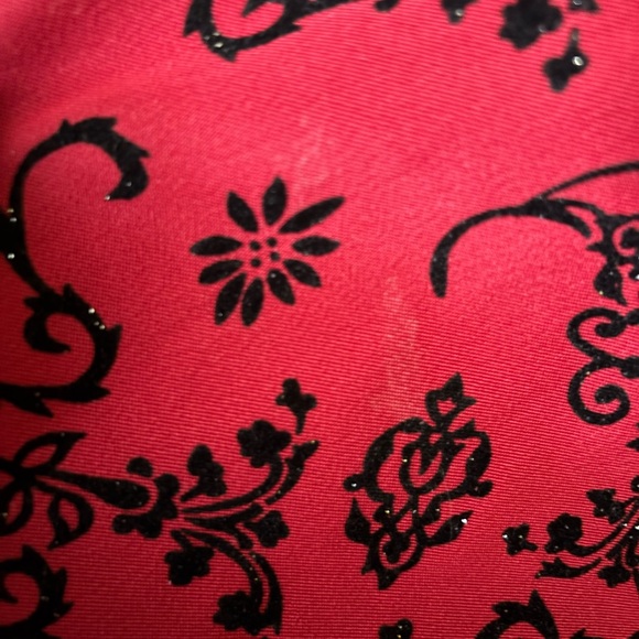 “AS IS” {Water Signs} Dress Red Black 6 - Picture 4 of 4